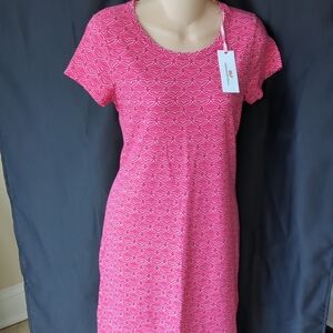 Vineyards Whale Tail Print Women's XS Tee Shirt Dress